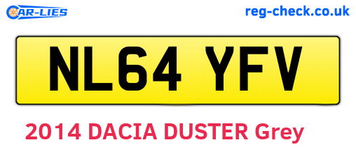 NL64YFV are the vehicle registration plates.