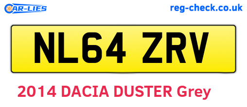 NL64ZRV are the vehicle registration plates.
