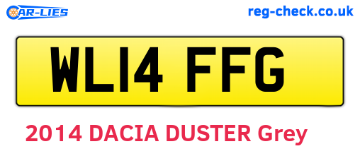 WL14FFG are the vehicle registration plates.