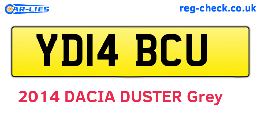 YD14BCU are the vehicle registration plates.