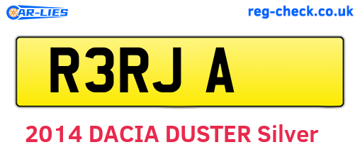 R3RJA are the vehicle registration plates.