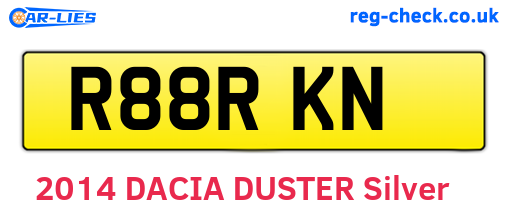 R88RKN are the vehicle registration plates.