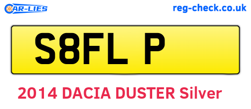 S8FLP are the vehicle registration plates.