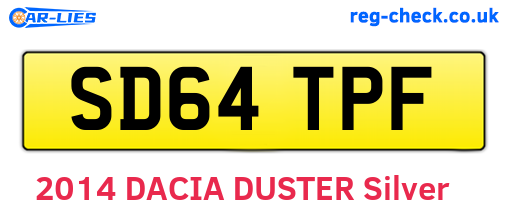 SD64TPF are the vehicle registration plates.