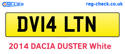 DV14LTN are the vehicle registration plates.