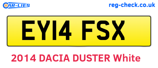 EY14FSX are the vehicle registration plates.