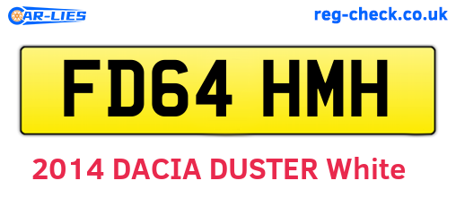 FD64HMH are the vehicle registration plates.