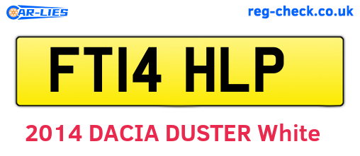 FT14HLP are the vehicle registration plates.