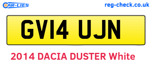 GV14UJN are the vehicle registration plates.