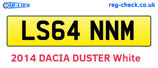 LS64NNM are the vehicle registration plates.