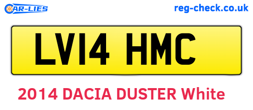 LV14HMC are the vehicle registration plates.