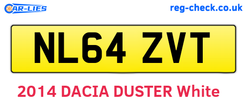 NL64ZVT are the vehicle registration plates.