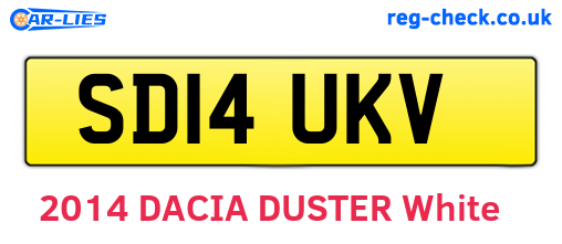 SD14UKV are the vehicle registration plates.