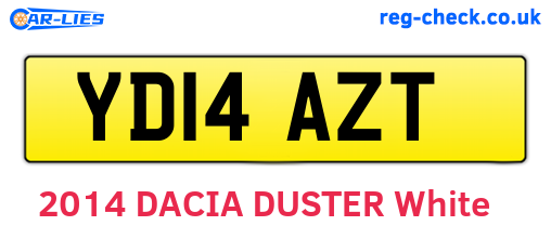 YD14AZT are the vehicle registration plates.