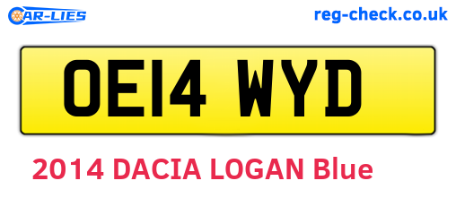 OE14WYD are the vehicle registration plates.
