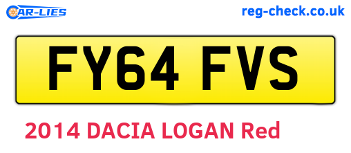FY64FVS are the vehicle registration plates.
