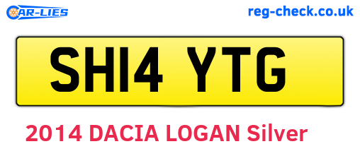 SH14YTG are the vehicle registration plates.