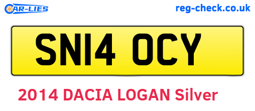 SN14OCY are the vehicle registration plates.