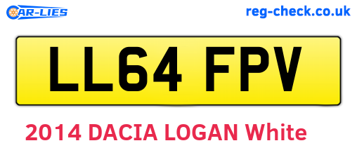 LL64FPV are the vehicle registration plates.