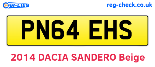 PN64EHS are the vehicle registration plates.