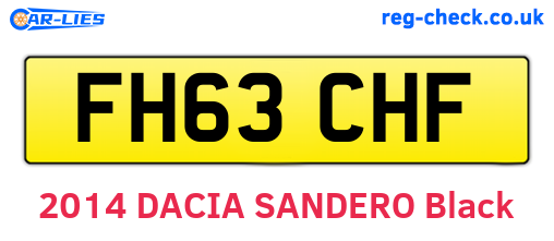 FH63CHF are the vehicle registration plates.