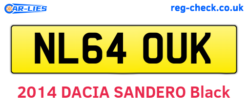 NL64OUK are the vehicle registration plates.