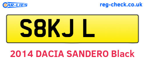 S8KJL are the vehicle registration plates.