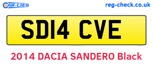 SD14CVE are the vehicle registration plates.
