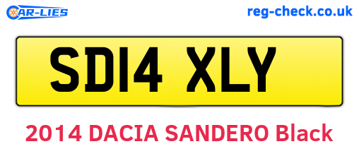 SD14XLY are the vehicle registration plates.