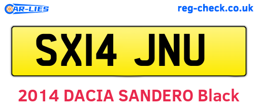 SX14JNU are the vehicle registration plates.