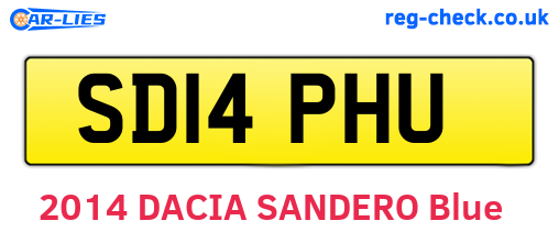 SD14PHU are the vehicle registration plates.