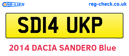 SD14UKP are the vehicle registration plates.