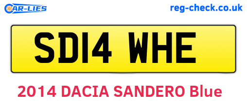 SD14WHE are the vehicle registration plates.
