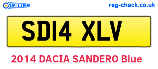 SD14XLV are the vehicle registration plates.
