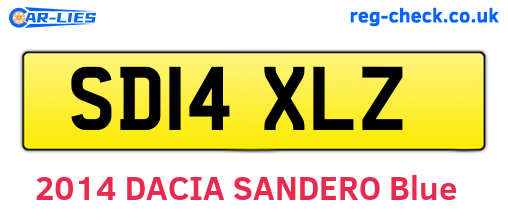 SD14XLZ are the vehicle registration plates.