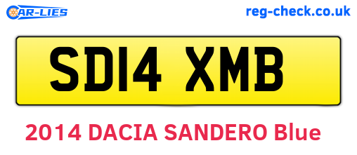 SD14XMB are the vehicle registration plates.