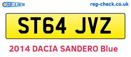 ST64JVZ are the vehicle registration plates.