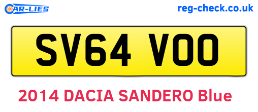SV64VOO are the vehicle registration plates.