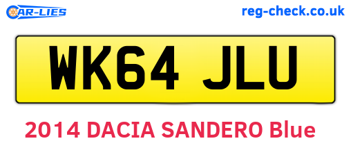 WK64JLU are the vehicle registration plates.