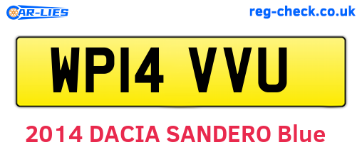 WP14VVU are the vehicle registration plates.