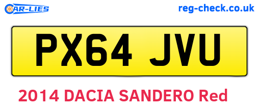 PX64JVU are the vehicle registration plates.