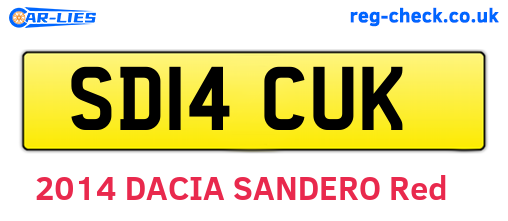 SD14CUK are the vehicle registration plates.