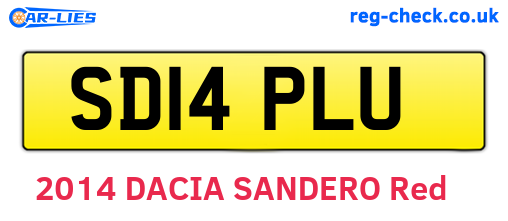 SD14PLU are the vehicle registration plates.