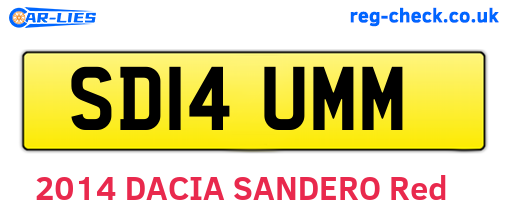 SD14UMM are the vehicle registration plates.