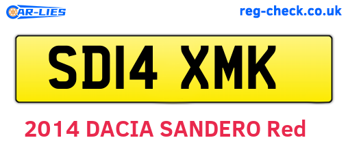 SD14XMK are the vehicle registration plates.