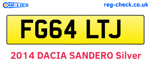 FG64LTJ are the vehicle registration plates.