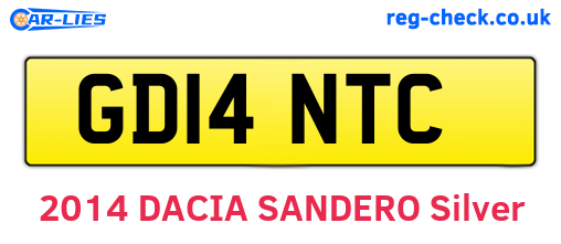 GD14NTC are the vehicle registration plates.
