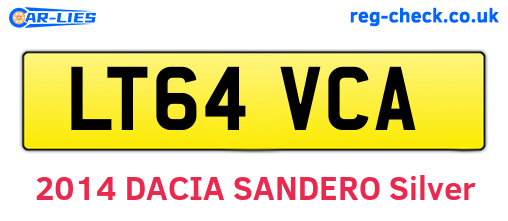 LT64VCA are the vehicle registration plates.