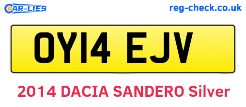 OY14EJV are the vehicle registration plates.