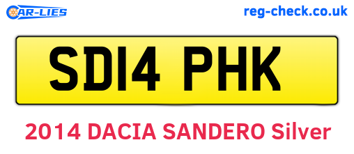SD14PHK are the vehicle registration plates.